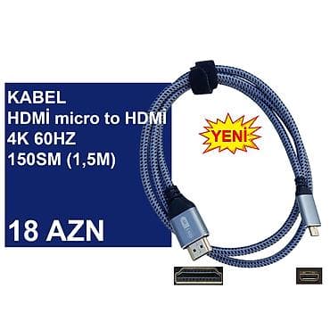 ipad 2 mini: HDMİ Kabellər ⭐Type-C (USB-C) to HDMİ 2.0vers 1,8m 4K 60HZ – 25 AZN — 8