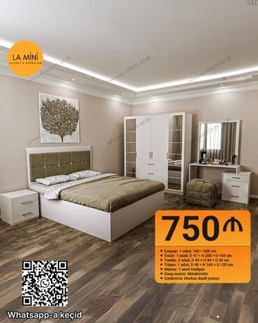 uşaq döşəyi: İkinəfərlik çarpayı, Dolab — 1