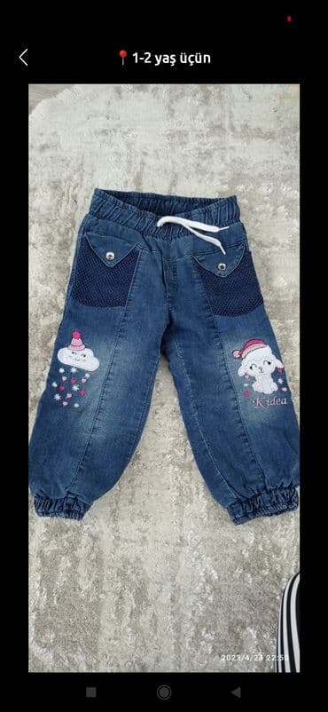 Cins şalvar, Qız üçün, 1 - 2 yaş