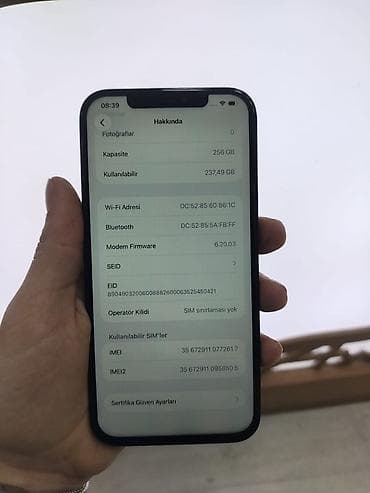 a 52 telefon: IPhone 12 Pro, Pacific Blue, Face ID — 8