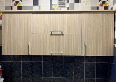 Mətbəx üçün asma şkaf dəsti - Material: ağac fakturalı laminat/LDSP