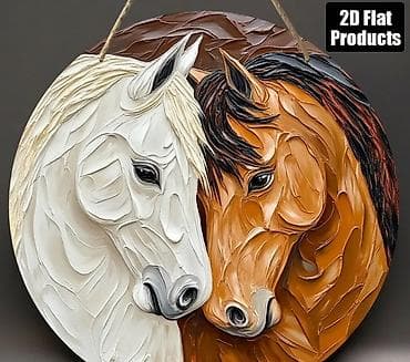 • SİFARİŞLƏ GƏTİRİLİR 🛍️ •. Dekorativ divar paneli – “Atlar”