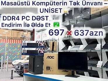 Masaüstü kompüter DDR4 Şəhər: Bakı Yeni?: Bəli Çatdırılma?: Bəli