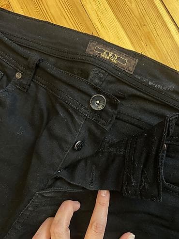 stoyka fasonlar 2020: Cins şalvar, Zara — 3