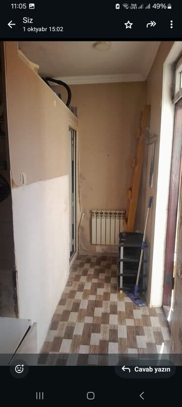 yevlax kirayə ev: 45 kv. m, 1 otaqlı, Qaz, İşıq, Su — 6