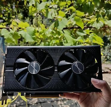 компьютер: Видеокарта для ПК ЖК Sapphire Radeon RX 580, 8 ГБ, Б/у — 9