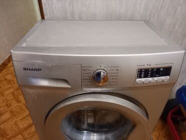 ziqzaq mala: Paltaryuyan maşın Sharp, 6 kq, İşlənmiş, Avtomat, Qurutma var, Kredit yoxdur, Ünvandan götürmə — 2