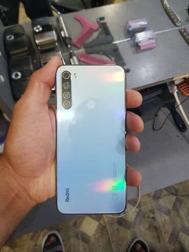 lalafo mingecevir telefonlar: Xiaomi Redmi Note 8, 64 GB, rəng - Ağ, 
 Barmaq izi — 1