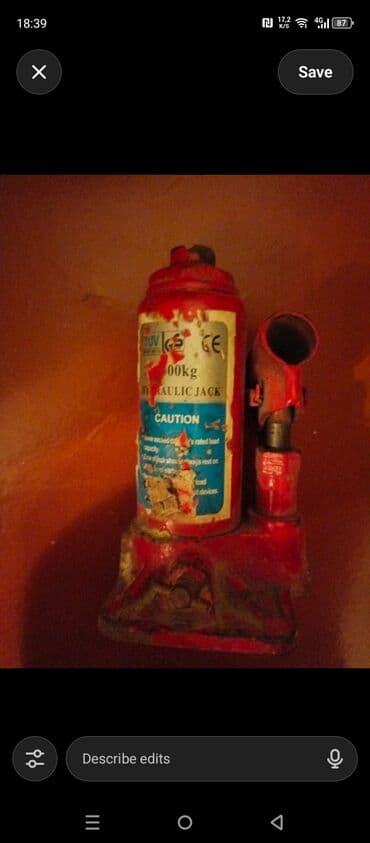 Qoşqular: İşlənmiş Hidravlik Domkrat, Maksimum yükqaldırma: 1 t, Ünvandan götürmə, Ödənişli çatdırılma — 1