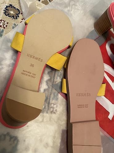 36 olcu Hermès qadın sandal/kablu terliklər - Brend: Hermès - Model — 2