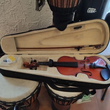 sintezator almaq: Skripka Dominguez Ölçü:4/2 Qiymətə daxildir: 1)Çanta 2)Kanifol — 1