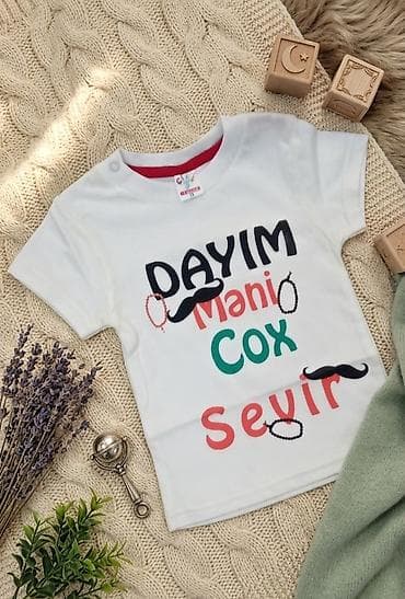 Yaz fəslinə görə 🌱 💥Körpələr üçün yarım qol yazılı koftalar💥 — 2
