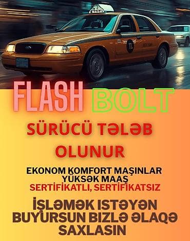 Taksi sürücüsü tələb olunur — 1