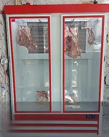 Soyuduculu ət vitrini – ikiqat şüşəli, sürüşkən qapılı model — 1