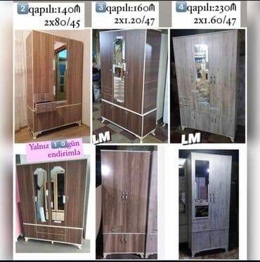 polkalı şkaf: Yeni, Açılan, 3 qapılı Düz dolab, Qarderob, paltar dolabı, Türkiyə — 1