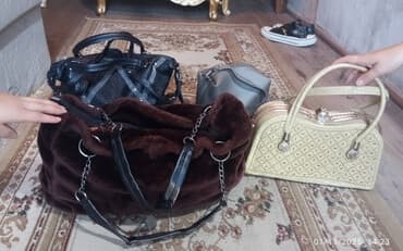 qadınlar üçün toxunma papaqlar: Çanta dəsti, İşlənmiş — 1