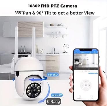 yeni modem: 1080P FHD PTZ Wi‑Fi Təhlükəsizlik Paket ev, ofis, giriş, qaraj və — 1