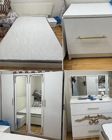 Мебель: Yataq dəsti satılır 330₼. Matrası var Binəqədi. 0888. Fatimə99 E — 1