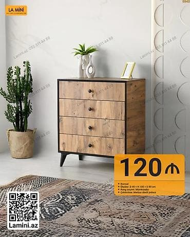 Komod – La Mini - Ölçülər: Dərinlik 40 sm × Hündürlük 100 sm × En 80 — 1