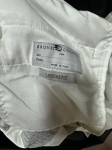 Plaşlar: Brunello Cucinelli kişi şalvarı – Leisure Fit - Brend: Brunello — 4