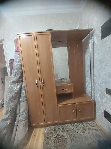 dolab skaf: Dəhliz üçün çoxfunksiyalı mebel dəsti - Material: ağac teksturalı — 2