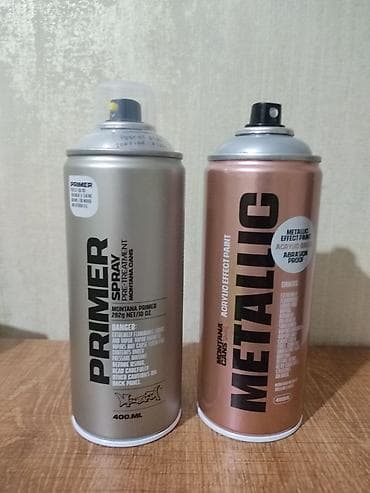 gemi boyasi: Metallik Silver sprey boya və plastik səthlər üçün primer satılır — 1