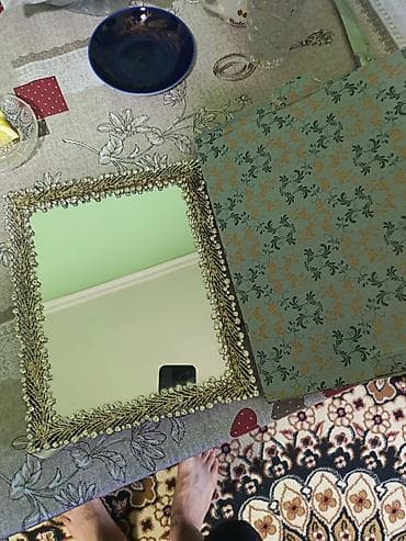 Güzgü Kvadrat, Dekorativ, Naxışlı