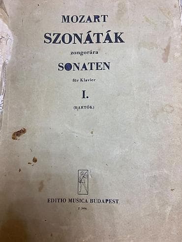 selenium sulfide shampoo: Məhsul: Not kitabı – “Mozart Szonáták zongorára / Sonaten für Klavier — 1