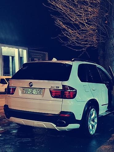 transit satış: BMW X5 (E70) ağ rəngli SUV - Kuzov: E70, ağ rəng, M‑paket üslublu — 3