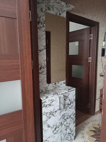 ikinci el ev qapisi: 2 qapılı, Güzgülü, Ağ, Digər material, Açılan, Düz dolab — 2