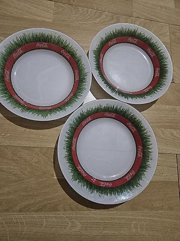 Boşqablar, rəng - Ağ, Şüşə