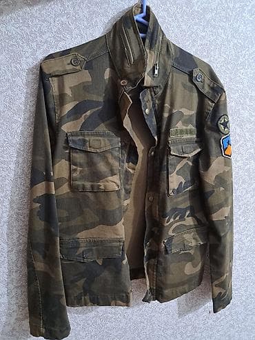 herbi geyim: Kamo-jaket - Naxış: klassik meşə kamuflyajı (yaşıl-qəhvəyi tonlar) - — 2
