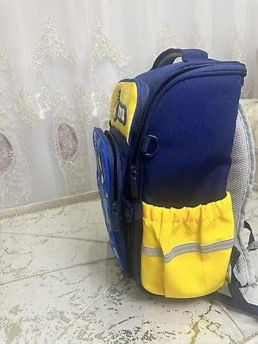 məktəbli çantalar: Uşaq üçün məktəb çantası – dinozavr dizaynlı - Rənglər: tünd göy — 5