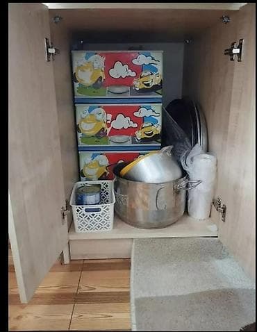 metbex mebeleri: Mətbəx şkafı – çoxfunksiyalı, hündür və geniş saxlama sistemi. ölcü — 2