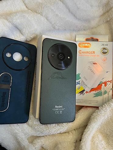 Mobil telefon və aksesuarlar: Redmi A3, 128 GB, rəng - Yaşıl, Barmaq izi, Face ID — 7