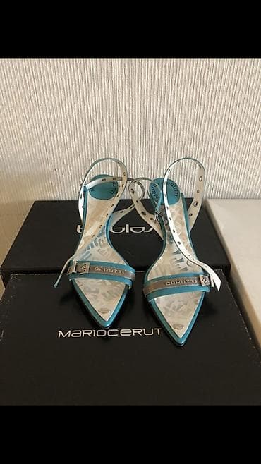 ayaggabı: Mario Cerutti qadın sandaleti - Model: incə burunlu, nazik — 1