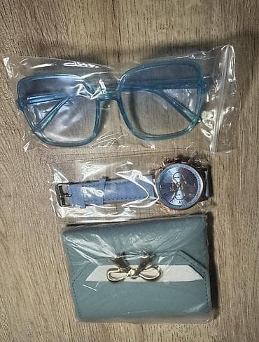 Смарт часы: Классические Комплекты с часами, цвет - Голубой — 1