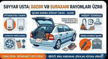Avto xidmətlər: Səyyar usta xidməti – Xəzər və Suraxanı rayonları üzrə Xidmət — 2