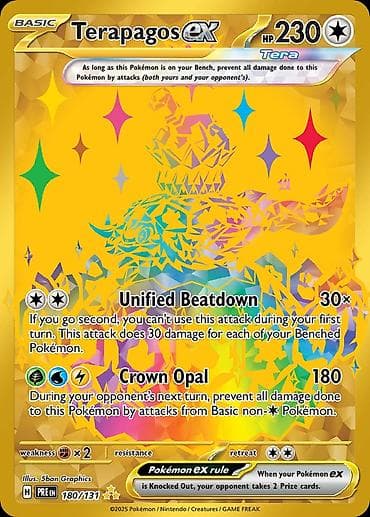 bas gitara: Məhsul: Pokémon TCG kartı – Terapagos ex (Tera), Qızıl Secret Rare — 1