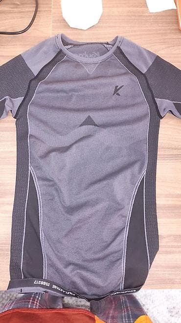 pull and bear: Futbolka, S, rəng - Boz — 1