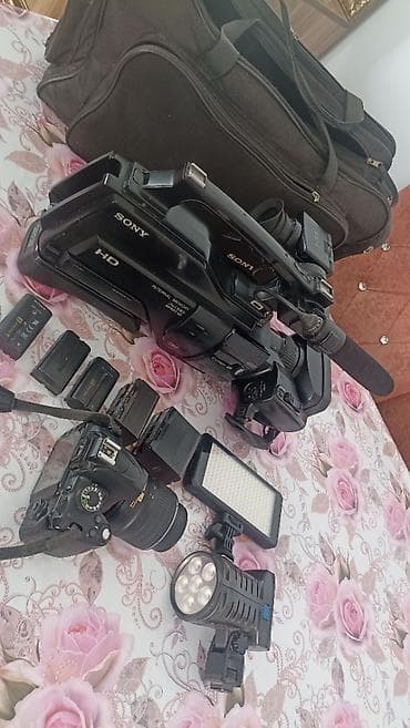 kamera foto: Sony peşəkar videoçəkiliş dəsti - Kamera: Sony HD videokamera (Exmor — 2