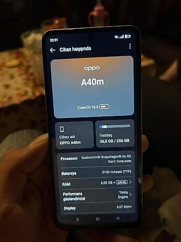 Oppo A39, 256 GB, rəng - Ağ — 1