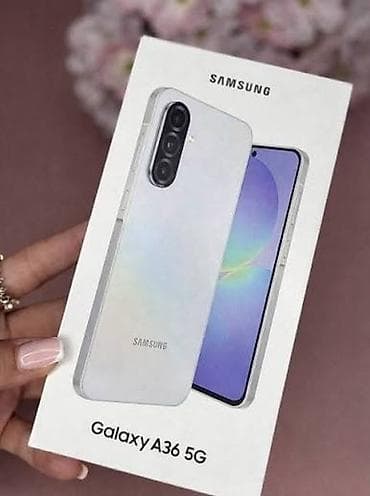 irşad telecom samsung a21s: Samsung Galaxy A36, 256 GB, rəng - Ağ, Zəmanət — 2
