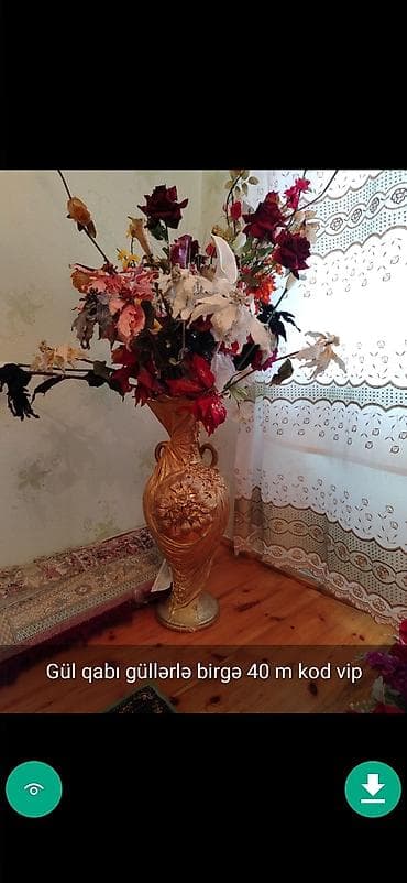 cennet gülü: Gul qabi Vazalar dekor Şekillerde qiymetler melumatlar qeyd olunub — 7