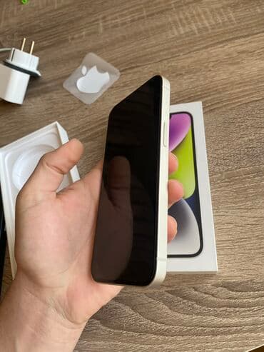 iphone xr: IPhone 14, 128 GB, Zəmanət, Face ID, Sənədlərlə — 5