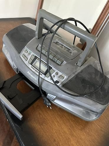 pc hisseleri: Panasonic portativ musiqi mərkəzi/boombox - Kasset pleyer (üst — 2