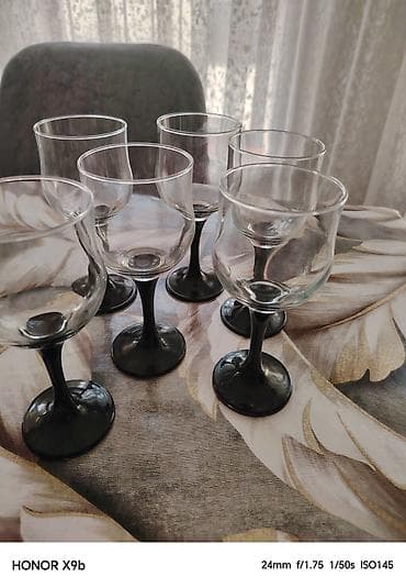 bakalar: Qədəhlər, Şüşə, 6 ədədli dəst, Türkiyə — 3