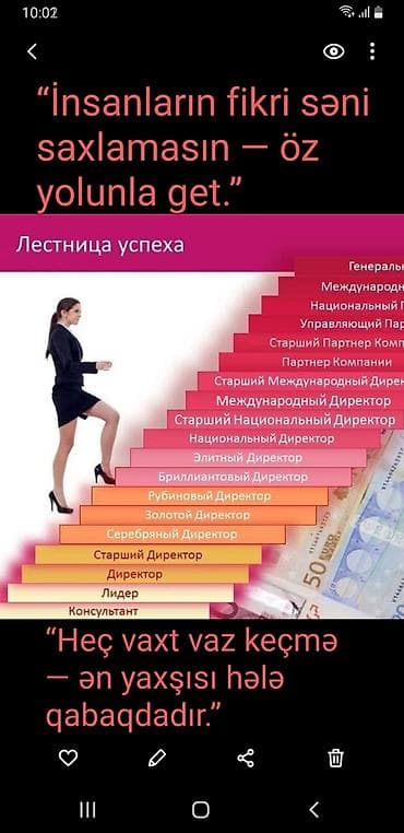 piləkənlər: Karyera və şəxsi inkişaf üzrə mərhələli yüksəliş proqramı - “Uğur — 1