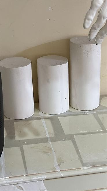 dekorativ divar daşları: Fiqur, Gips, rəng - Ağ — 4