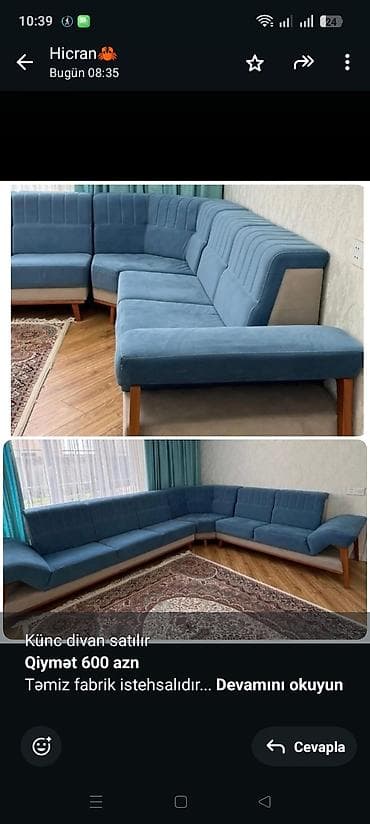 прокат стол стул душанбе: Künc divan satılır *Qiymət 600 azn* Təmiz fabrik istehsalıdır — 1